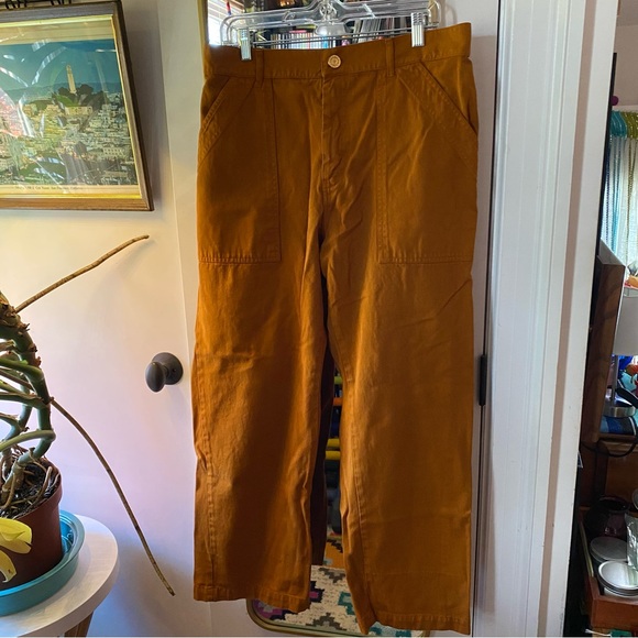 Big Bud Press Mustard Yellow Work Pants Size Large - Picture 2 of 7